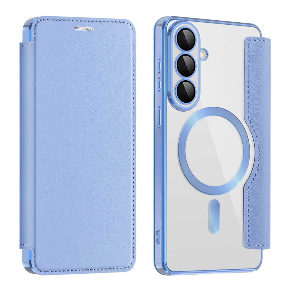 MagSafe Case for Samsung Galaxy S26 Plus S947, Techsuit, SmartMag Book, Blue