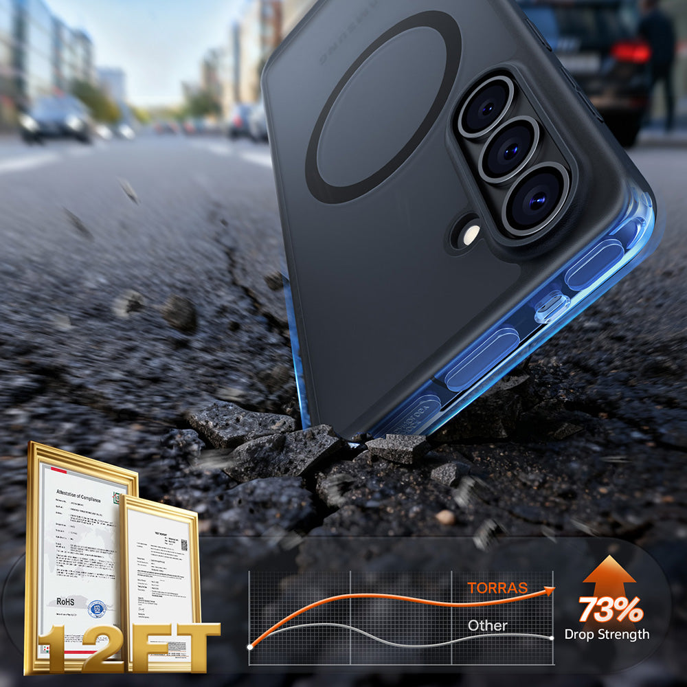 MagSafe Hülle für Samsung Galaxy S26 Plus, Torras, Guardian, Schwarz