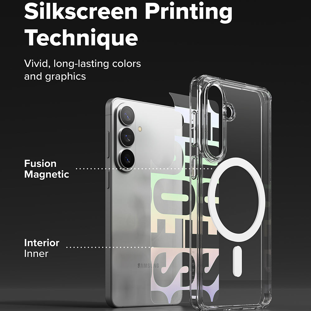 MagSafe Hülle für Samsung Galaxy S26, Ringke, Fusion Seoul, Transparent