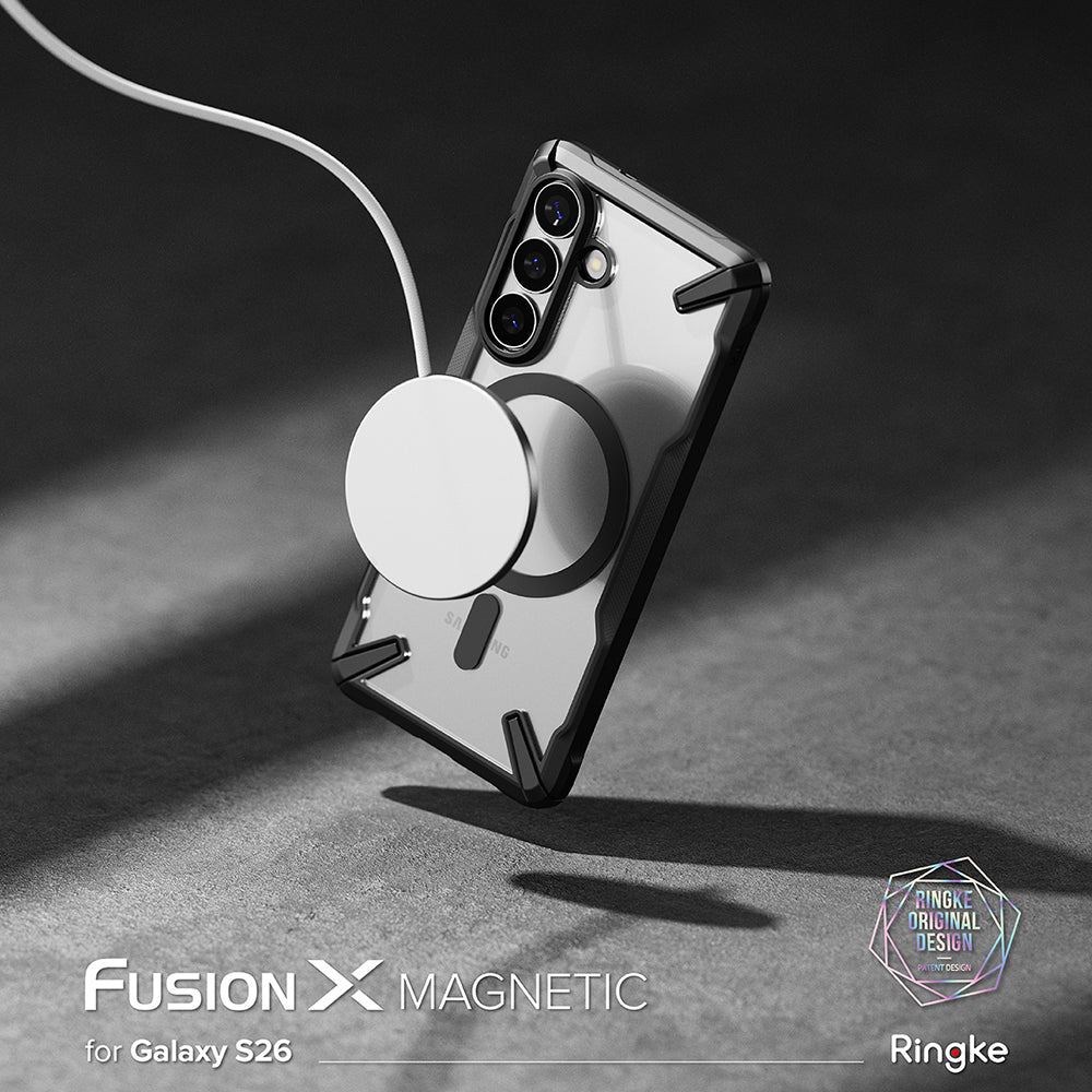 MagSafe Case for Samsung Galaxy S26, Ringke, Fusion X, Black