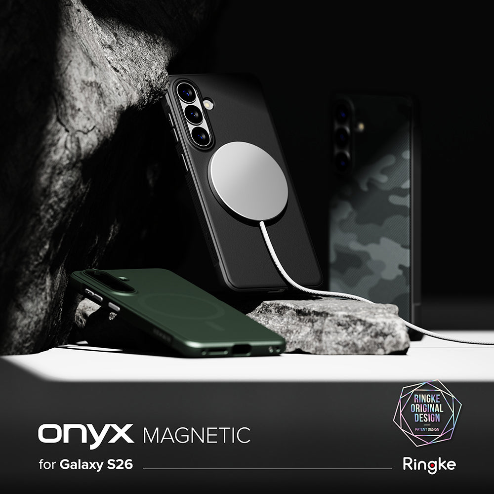 MagSafe Hülle für Samsung Galaxy S26, Ringke, Onyx, Schwarz