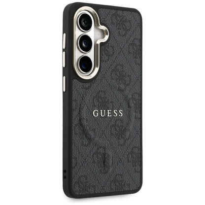 MagSafe Case for Samsung Galaxy S26 S942, Guess, 4G Embossed Ring, Black