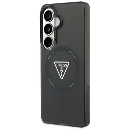 MagSafe Hülle für Samsung Galaxy S26 S942, Guess, IML Gradient Triangle Logo, Schwarz