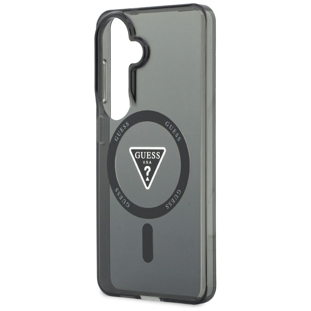 MagSafe Hülle für Samsung Galaxy S26 S942, Guess, IML Gradient Triangle Logo, Schwarz