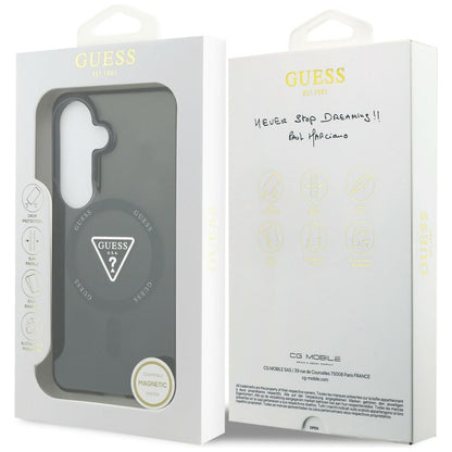 MagSafe Hülle für Samsung Galaxy S26 S942, Guess, IML Gradient Triangle Logo, Schwarz