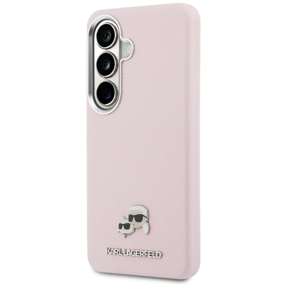 MagSafe Hülle für Samsung Galaxy S26 S942, Karl Lagerfeld, Karl & Choupette Head's Pin, Rosa