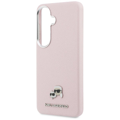 MagSafe Hülle für Samsung Galaxy S26 S942, Karl Lagerfeld, Karl & Choupette Head's Pin, Rosa