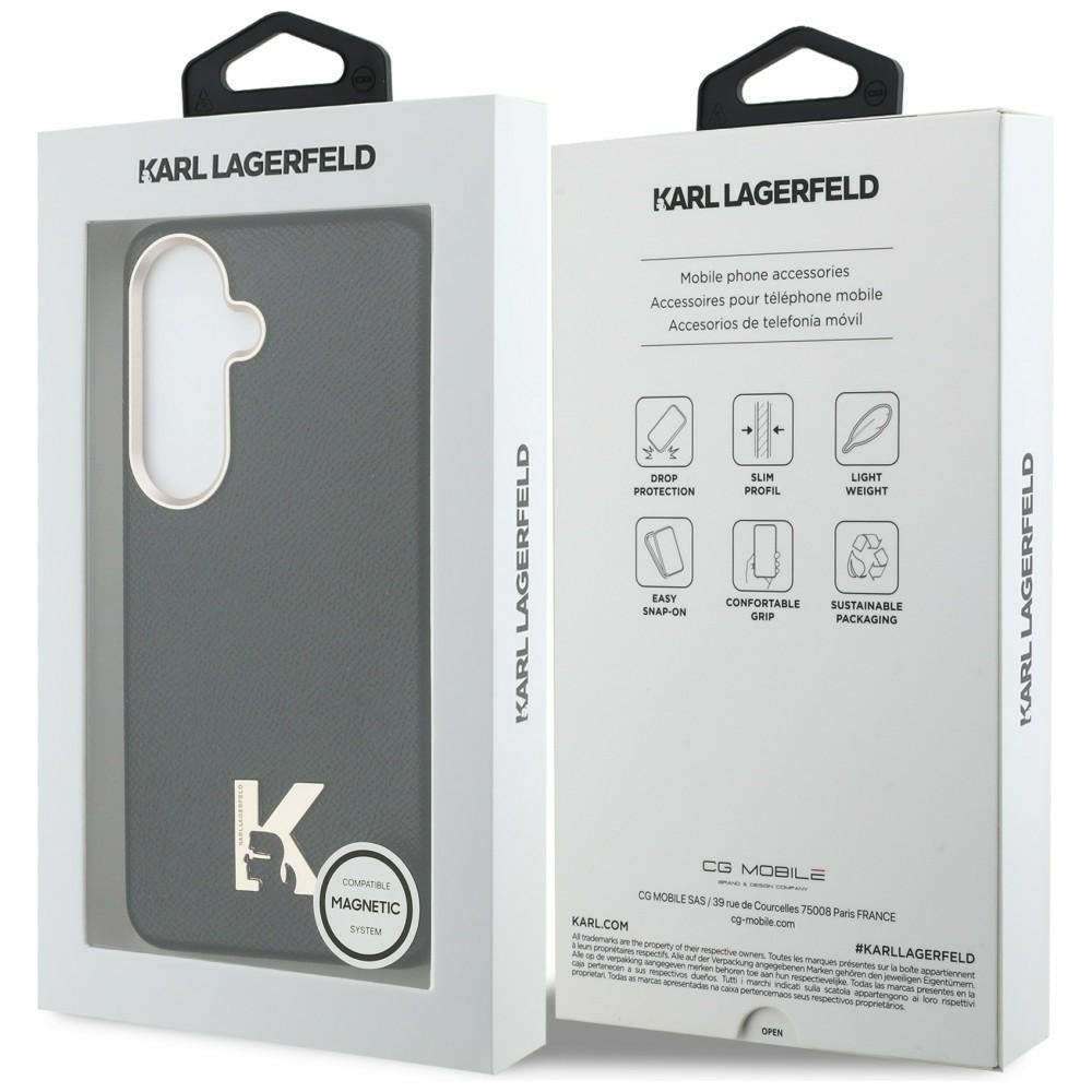MagSafe Hülle für Samsung Galaxy S26 S942, Karl Lagerfeld, Karl Head Logo, Schwarz