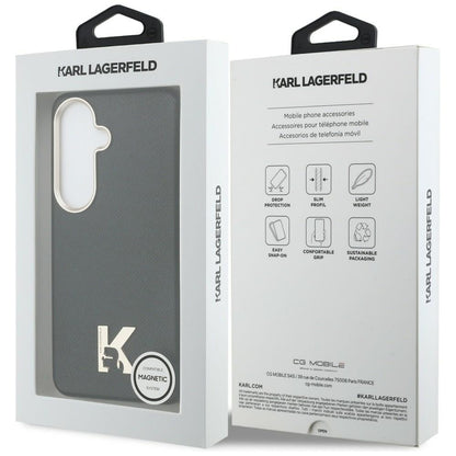 MagSafe Hülle für Samsung Galaxy S26 S942, Karl Lagerfeld, Karl Head Logo, Schwarz