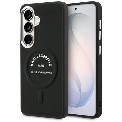 MagSafe Hülle für Samsung Galaxy S26 S942, Karl Lagerfeld, Karl RSG Logo, Schwarz