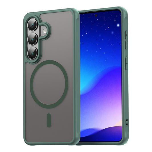 MagSafe Hülle für Samsung Galaxy S26, Techsuit, HaloFrost II, Grün