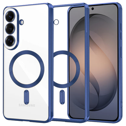 MagSafe Hülle für Samsung Galaxy S26, Techsuit, Luxury Crystal, Dunkelblau