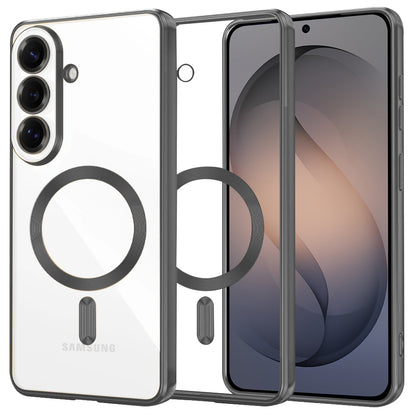 MagSafe Hülle für Samsung Galaxy S26, Techsuit, Luxury Crystal, Schwarz