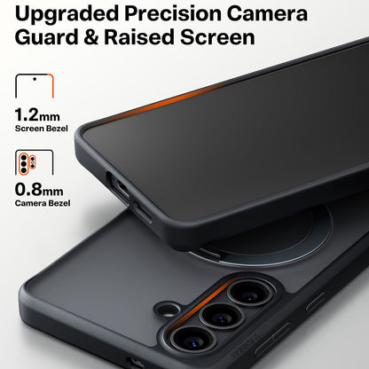 MagSafe Hülle für Samsung Galaxy S26, Torras, Ostand Spin, Schwarz