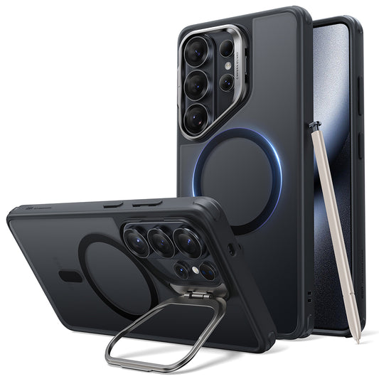 MagSafe Hülle für Samsung Galaxy S26 Ultra, ESR, Classic Hybrid Kickstand, Satinschwarz