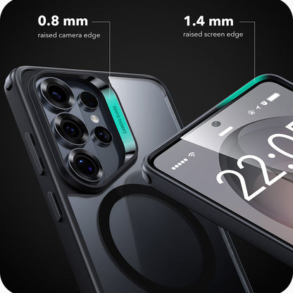 MagSafe Hülle für Samsung Galaxy S26 Ultra, ESR, Classic Hybrid, Schwarz Transparent