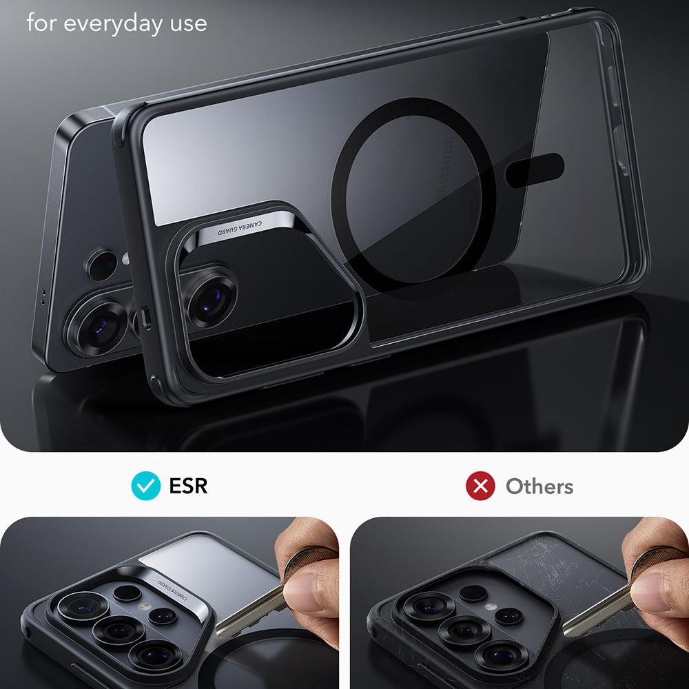 MagSafe Hülle für Samsung Galaxy S26 Ultra, ESR, Classic Hybrid, Schwarz Transparent