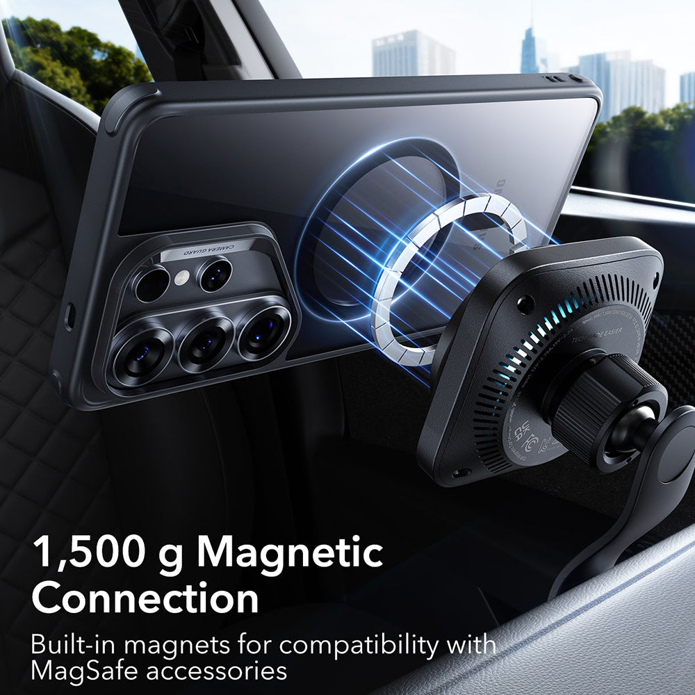 MagSafe Hülle für Samsung Galaxy S26 Ultra, ESR, Classic Hybrid, Schwarz Transparent