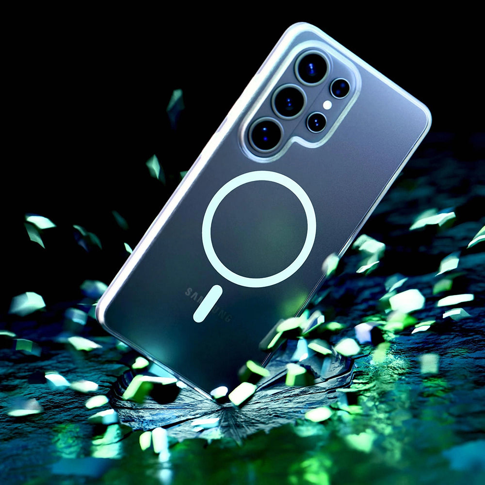 MagSafe Hülle für Samsung Galaxy S26 Ultra S948, 3MK, Clear MagCase, Transparent