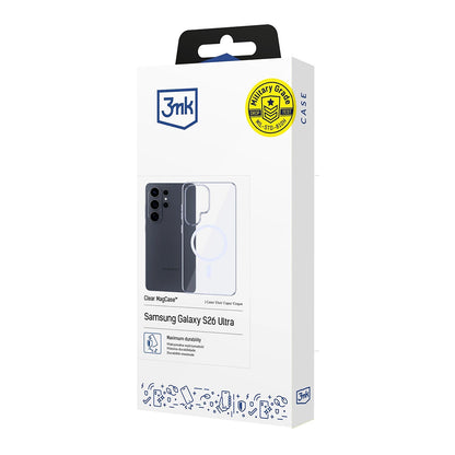 MagSafe Hülle für Samsung Galaxy S26 Ultra S948, 3MK, Clear MagCase, Transparent