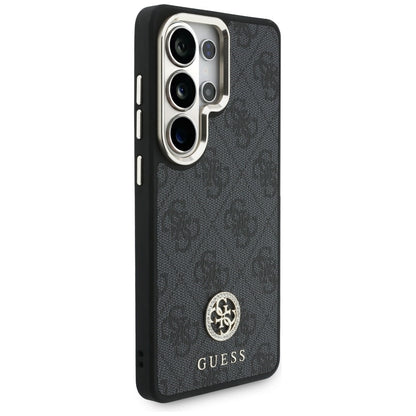 MagSafe Hülle für Samsung Galaxy S26 Ultra S948, GUESS, 4G Big Rhinestone Triangle Strap, Schwarz