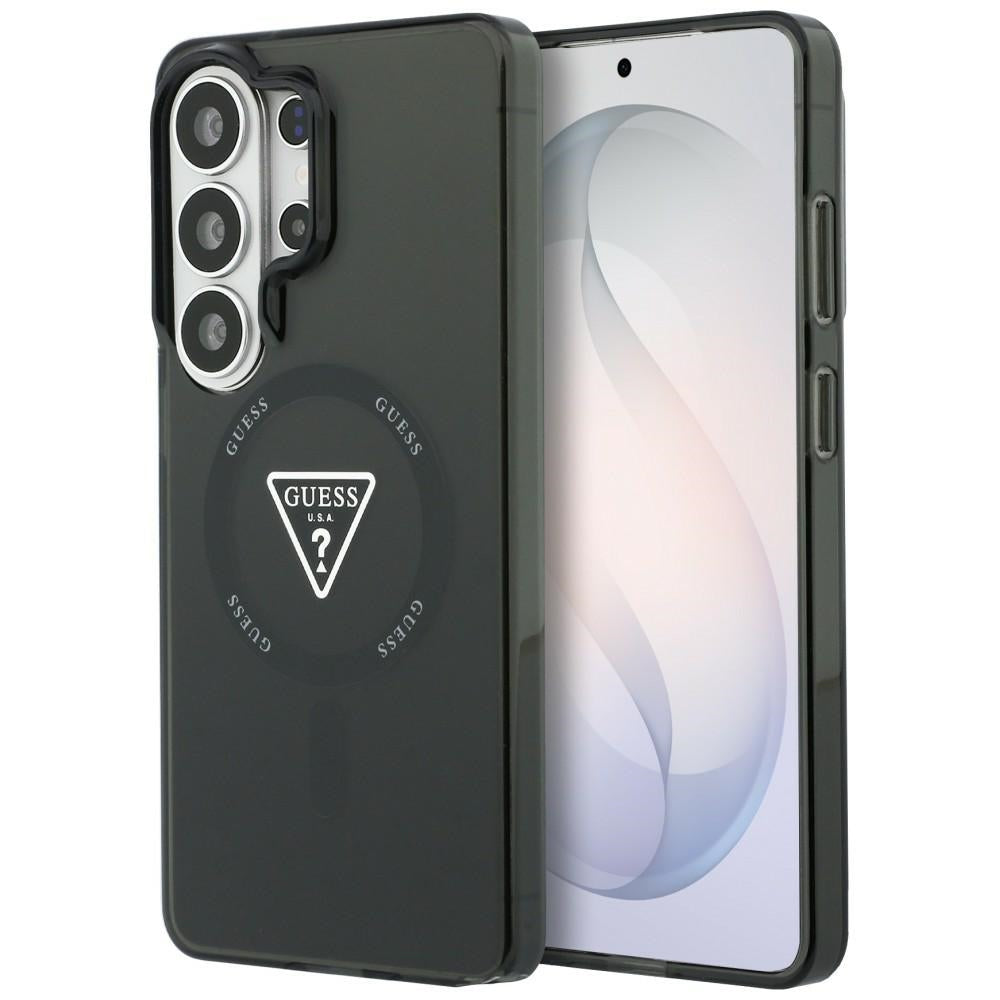 MagSafe Hülle für Samsung Galaxy S26 Ultra S948, Guess, IML Gradient Triangle Logo, Schwarz