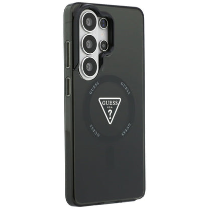MagSafe Hülle für Samsung Galaxy S26 Ultra S948, Guess, IML Gradient Triangle Logo, Schwarz