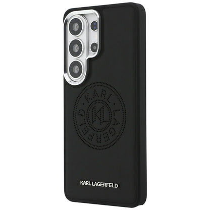 MagSafe Hülle für Samsung Galaxy S26 Ultra S948, Karl Lagerfeld, Karl Round Point Logo, Schwarz