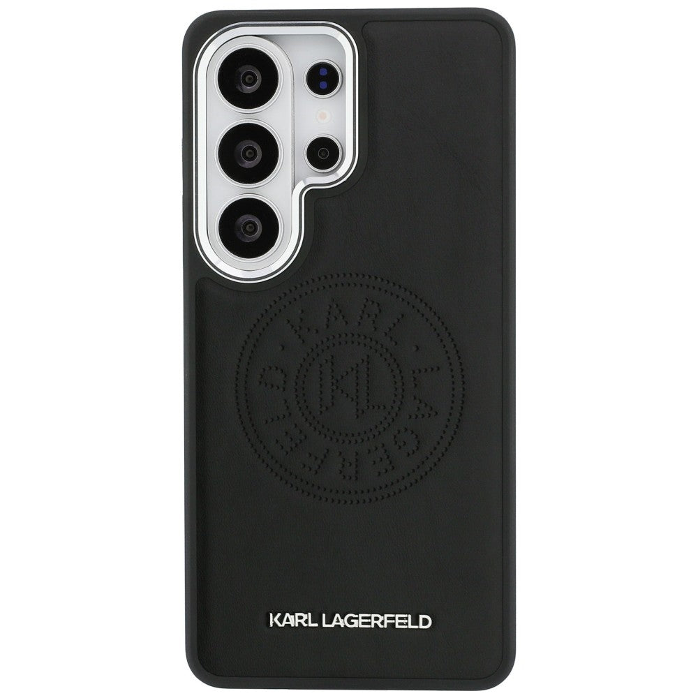 MagSafe Hülle für Samsung Galaxy S26 Ultra S948, Karl Lagerfeld, Karl Round Point Logo, Schwarz
