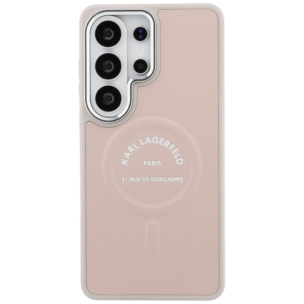 MagSafe Hülle für Samsung Galaxy S26 Ultra S948, Karl Lagerfeld, Karl RSG Logo, Rosa