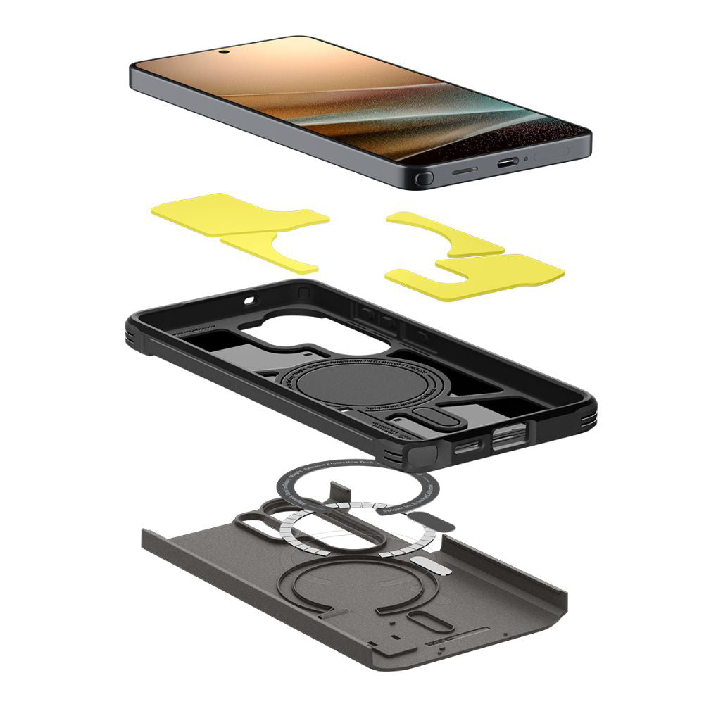 MagSafe Hülle für Samsung Galaxy S26 Ultra S948, Spigen, Tough Armor, Grau ACS10685