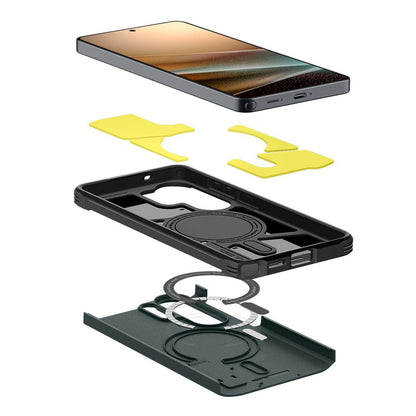 MagSafe Hülle für Samsung Galaxy S26 Ultra S948, Spigen, Tough Armor, Grün ACS10686