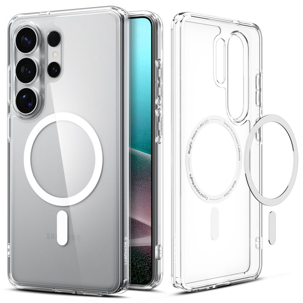 MagSafe Hülle für Samsung Galaxy S26 Ultra S948, Spigen, Ultra Hybrid, Transparent Weiß ACS10679