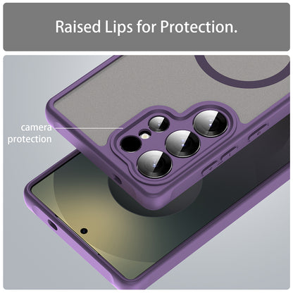 MagSafe-Hülle für Samsung Galaxy S26 Ultra S948, Techsuit, HaloFrost II mit einzelnen Kameraaussparungen, Lila
