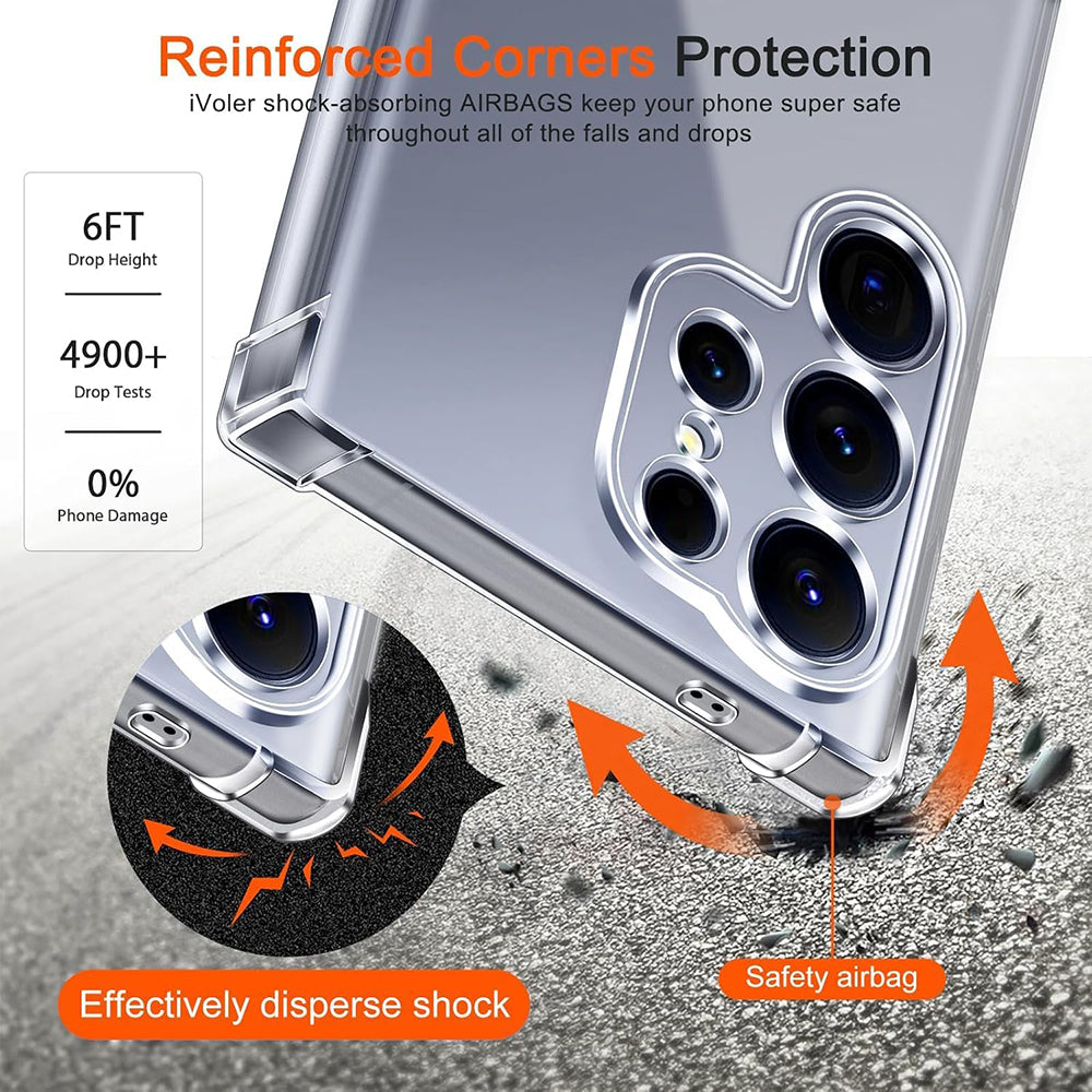 MagSafe Hülle für Samsung Galaxy S26 Ultra, Techsuit, Stoßfest, Transparent