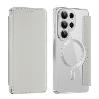 MagSafe Hülle für Samsung Galaxy S26 Ultra, Techsuit, SmartMag Book, Grau