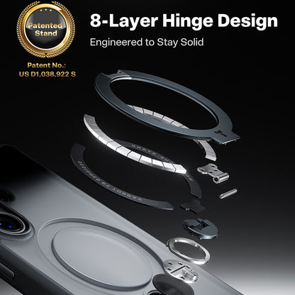 MagSafe Hülle für Samsung Galaxy S26 Ultra, Torras, Ostand Spin, Schwarz