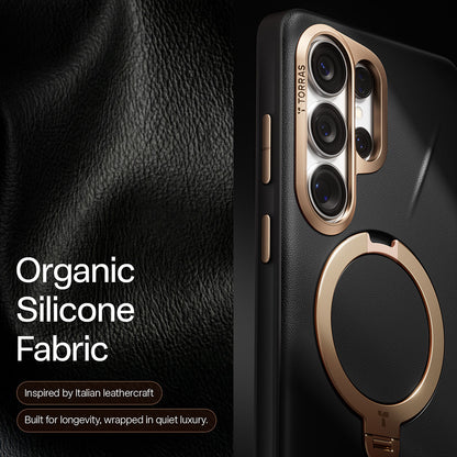 MagSafe Case for Samsung Galaxy S26 Ultra, Torras, QPRO Leather, Black