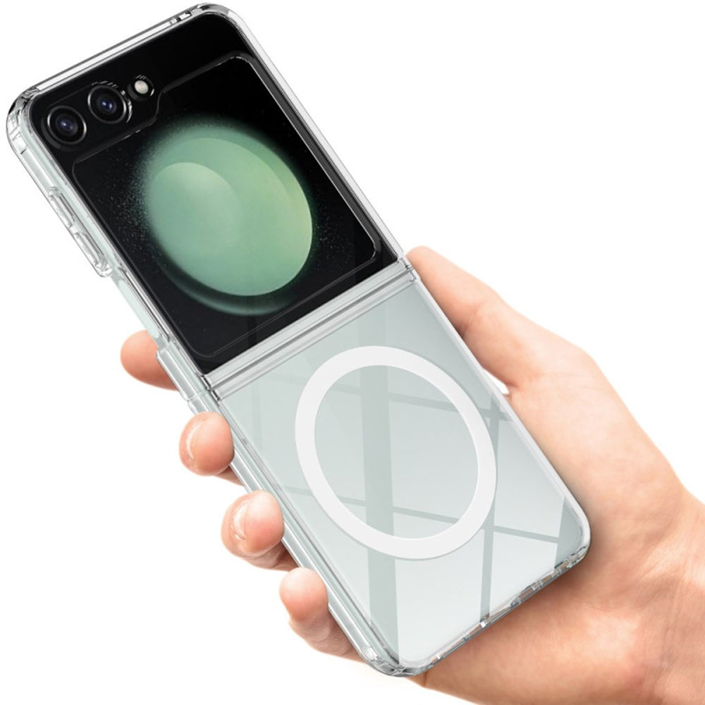 MagSafe-Hülle für Samsung Galaxy Z Flip7 FE F761 / Z Flip6 F741, Techsuit, Pro, Transparent