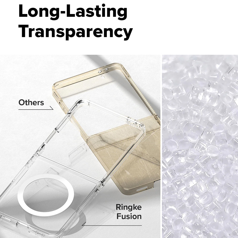 MagSafe-Hülle für Samsung Galaxy Z Flip7 F766, Ringke, Fusion, Transparent