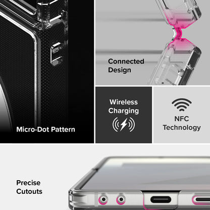 MagSafe-Hülle für Samsung Galaxy Z Flip7 F766, Ringke, Fusion, Transparent