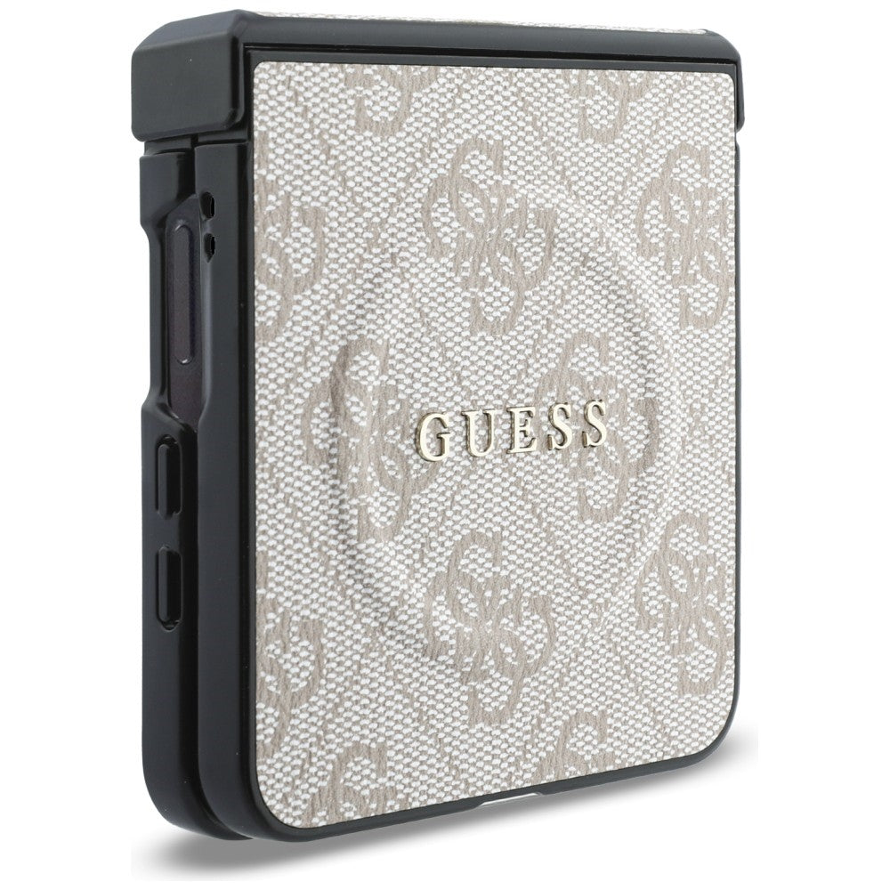 MagSafe-Hülle für Samsung Galaxy Z Flip8 F776, Guess, 4G Leather Classic, Rosa