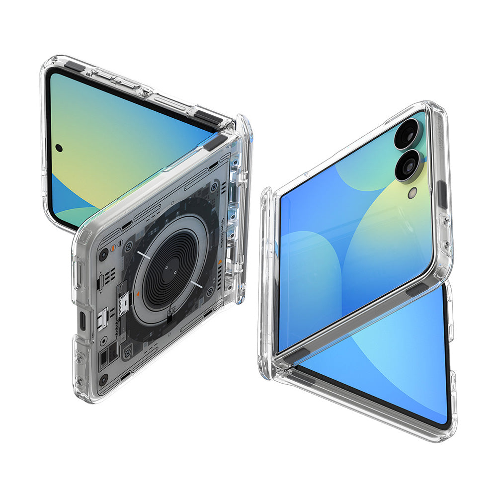 MagSafe Case for Samsung Galaxy Z Flip8 F776, Spigen, Ultra Hybrid Pro Neo One, Transparent ACS11525
