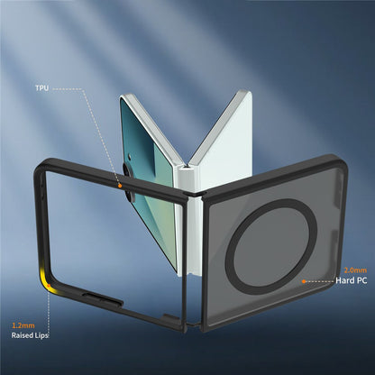 MagSafe-Hülle für Samsung Galaxy Z Flip8 F776, Techsuit, PureFrost, Satin Schwarz