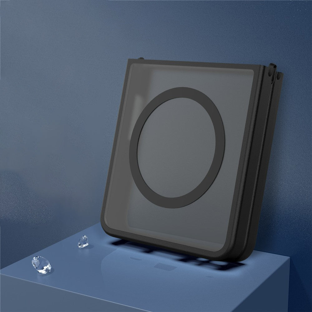MagSafe-Hülle für Samsung Galaxy Z Flip8 F776, Techsuit, PureFrost, Satin Schwarz
