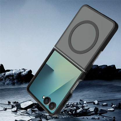MagSafe-Hülle für Samsung Galaxy Z Flip8 F776, Techsuit, PureFrost, Satin Schwarz