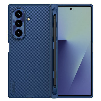MagSafe-Hülle für Samsung Galaxy Z Fold7 F966, Nillkin, Super Frosted Shield mit Stifthalter, Blau