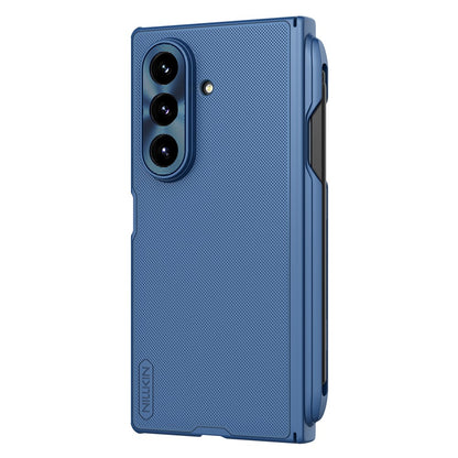 MagSafe-Hülle für Samsung Galaxy Z Fold7 F966, Nillkin, Super Frosted Shield mit Stifthalter, Blau