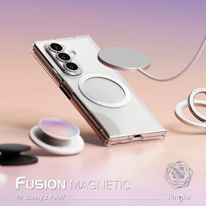 MagSafe-Hülle für Samsung Galaxy Z Fold7 F966, Ringke, Fusion, Transparent