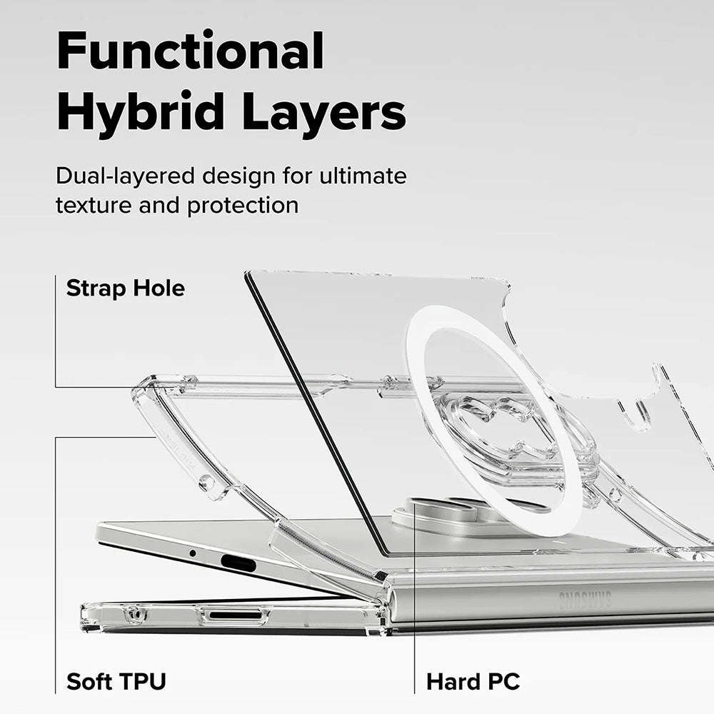 MagSafe-Hülle für Samsung Galaxy Z Fold7 F966, Ringke, Fusion, Transparent